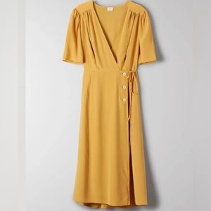 Wilfred aritzia mirabelle silk dress
